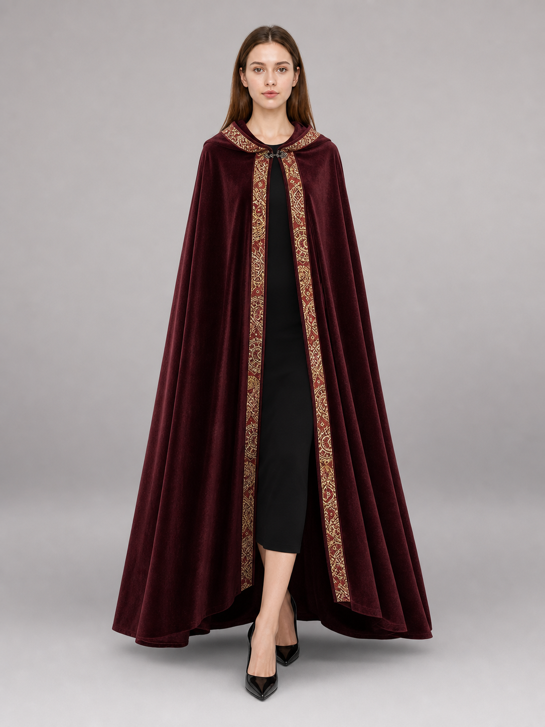Burgundy Carnival Cloak with Hood occasion guide 2