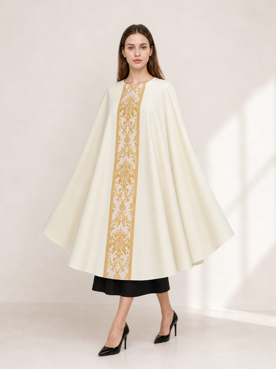 Ceremonial Ivory Cloak with Gold Ornament occasion guide 2