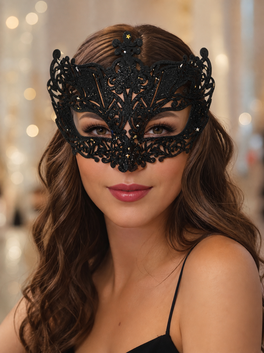 Carnival Glitter Eye Mask lifestyle view 4