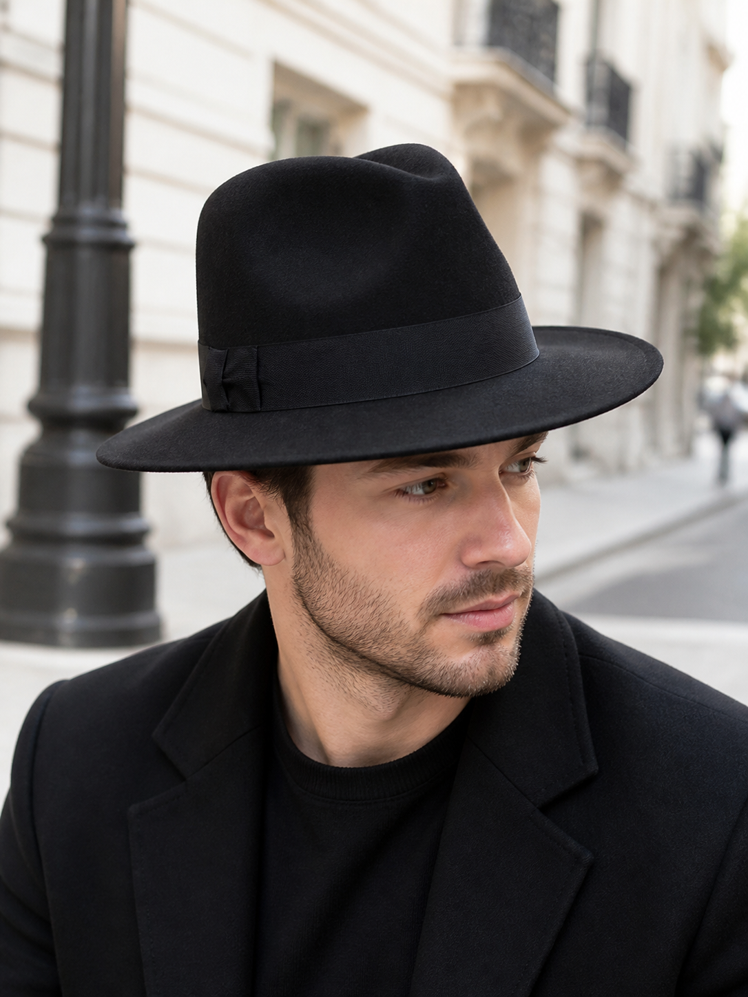 Wide-Brim Carnival Fedora Hat lifestyle view 2