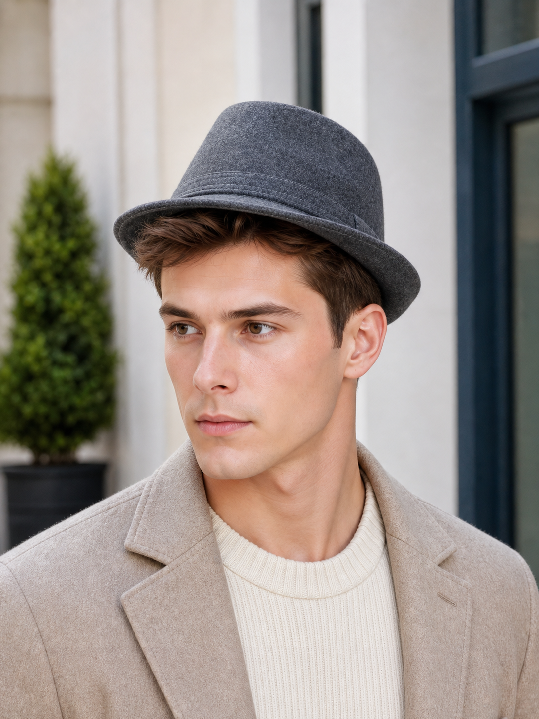 Wide-Brim Carnival Fedora Hat