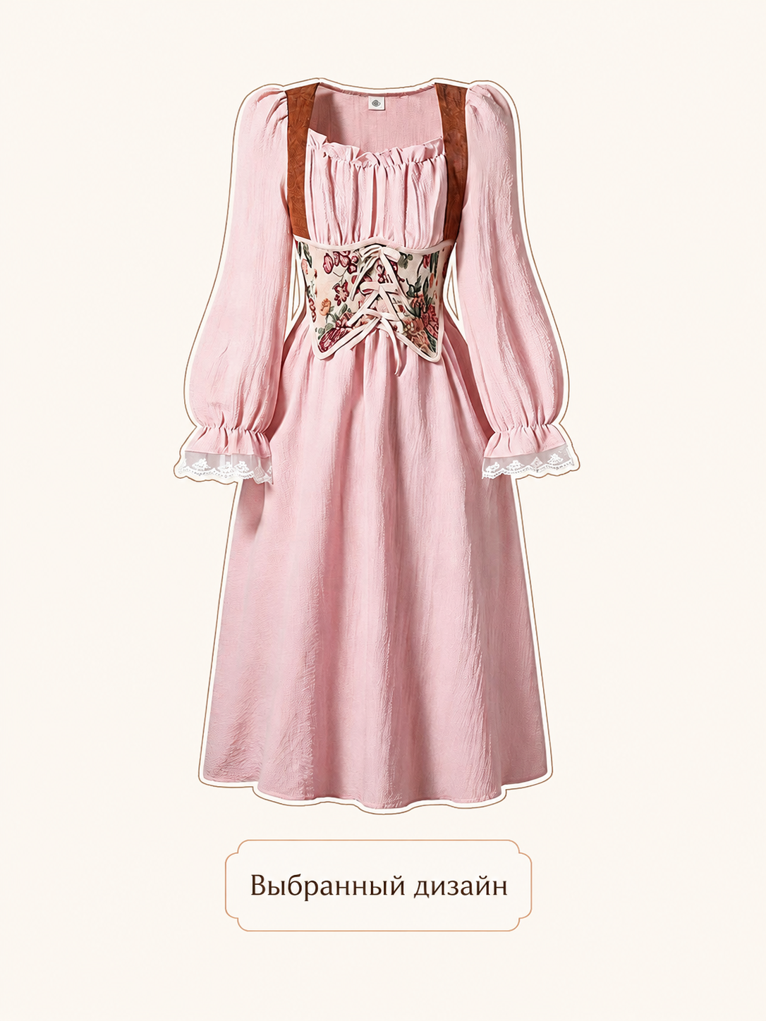 Girls' A-Line Dress with Long Sleeves Costume Dresses detail 2