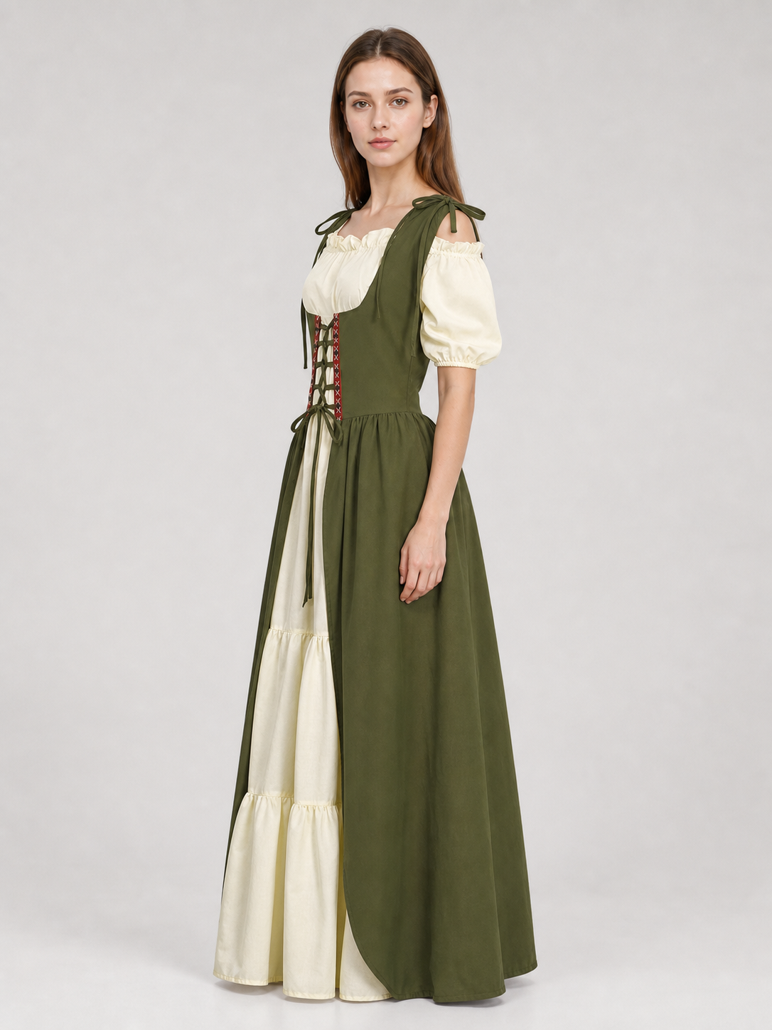 Medieval Renaissance-Style Dress Set