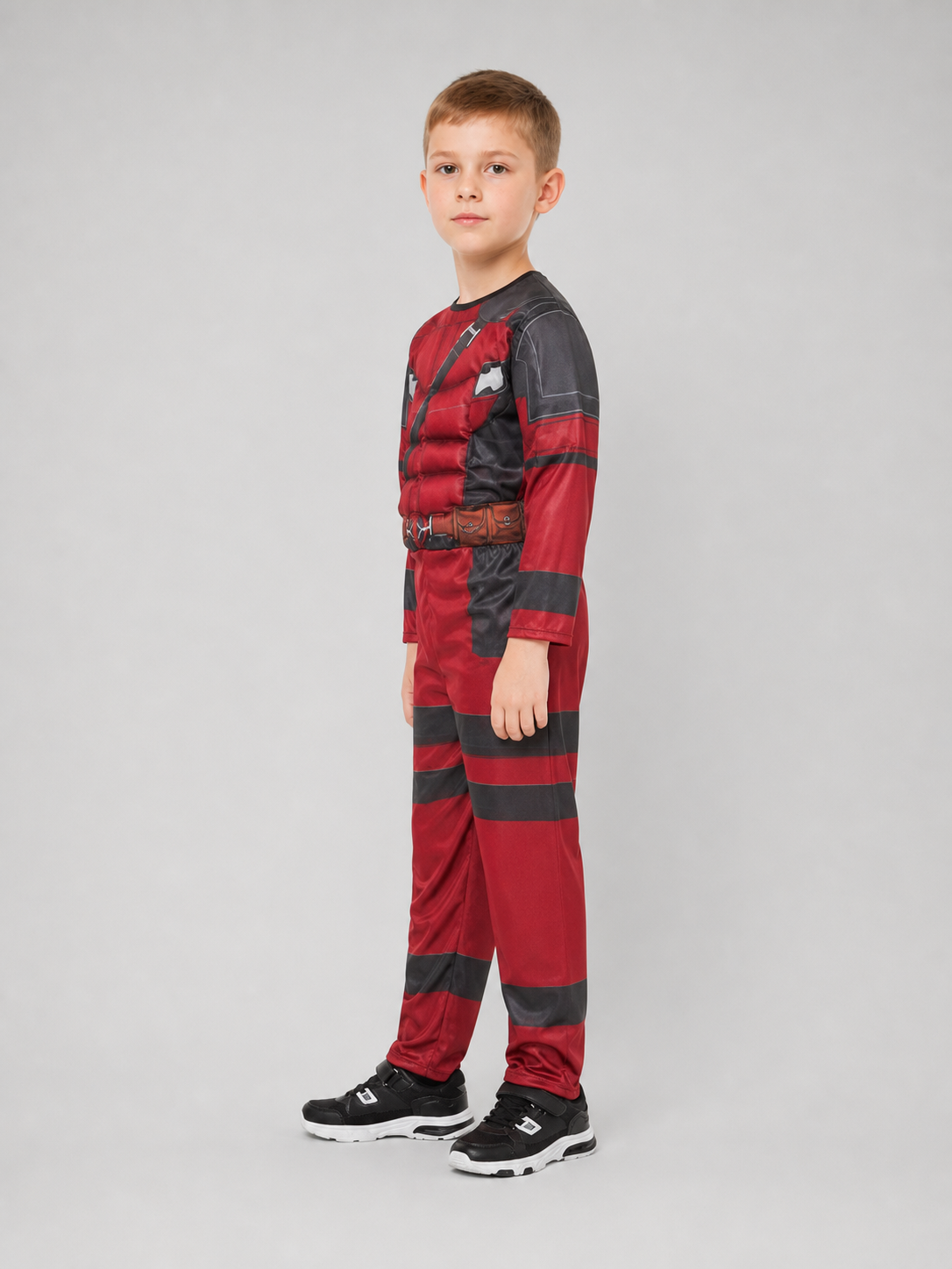 One-piece superhero cosplay suit with mask