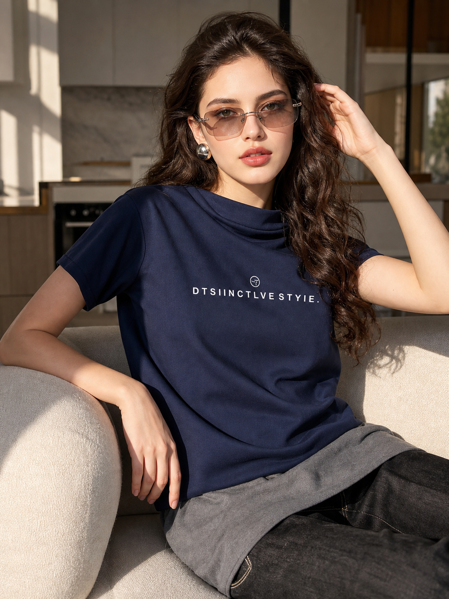 Women’s Short-Sleeve Printed T-Shirt side view