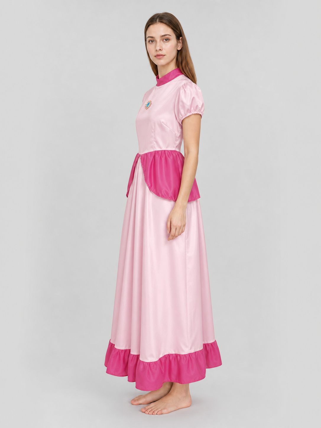 Princess Peach costume dress with crown