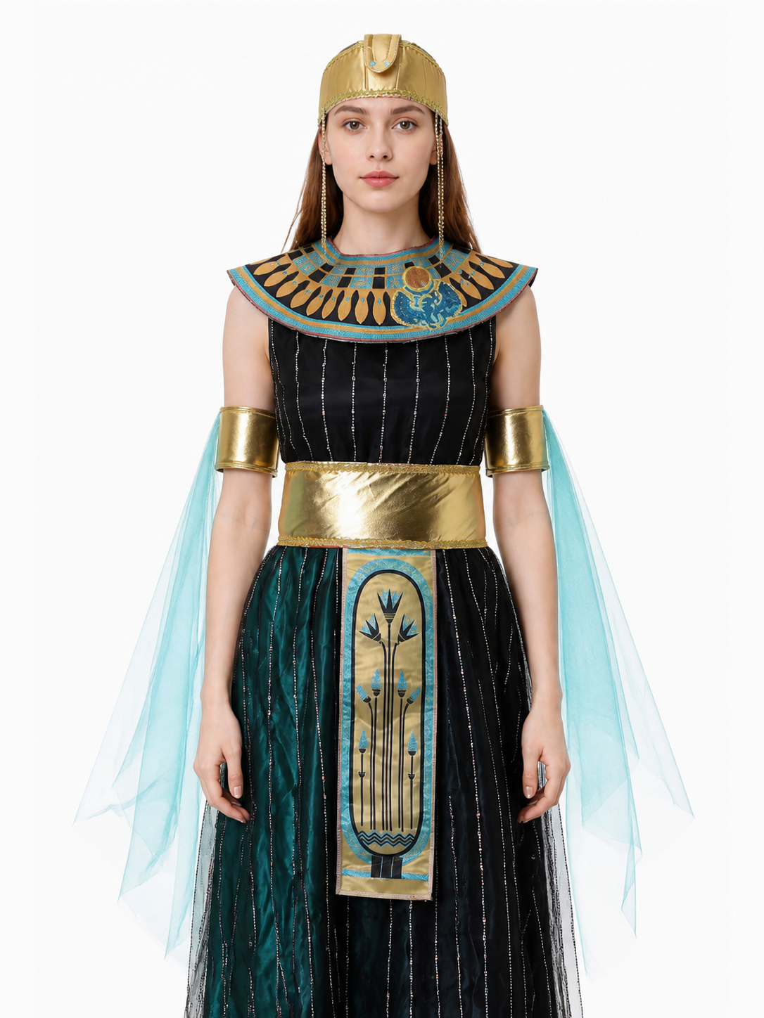 Egyptian-Style Costume with Gold Details