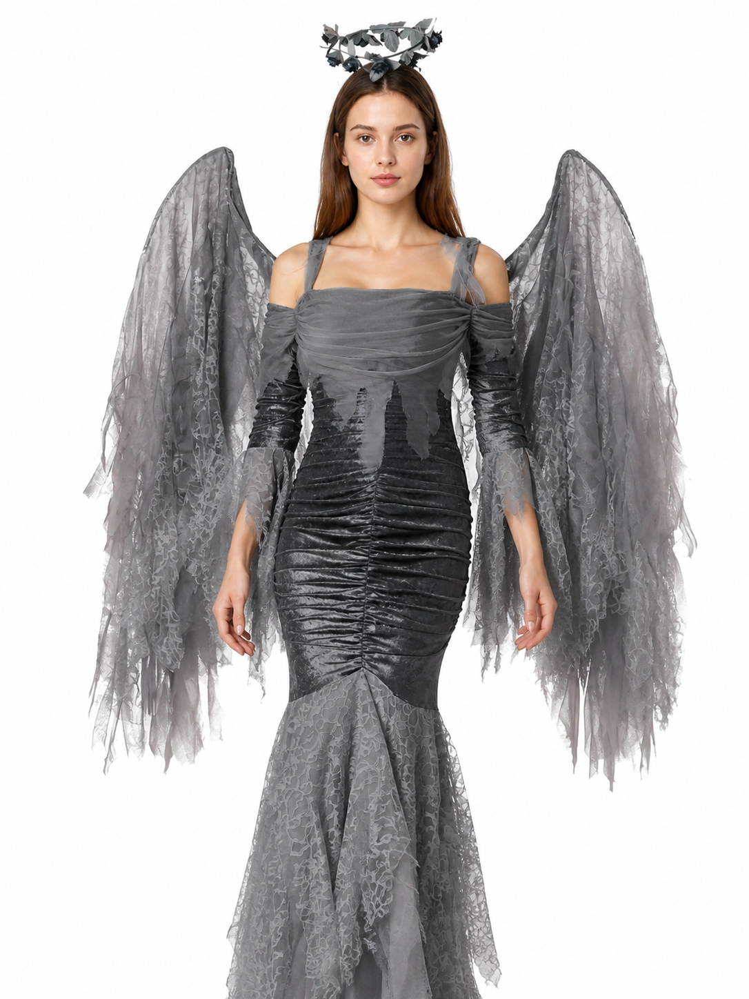 Fantasy Character Costume with Wings, Dress Costume Dresses detail 3