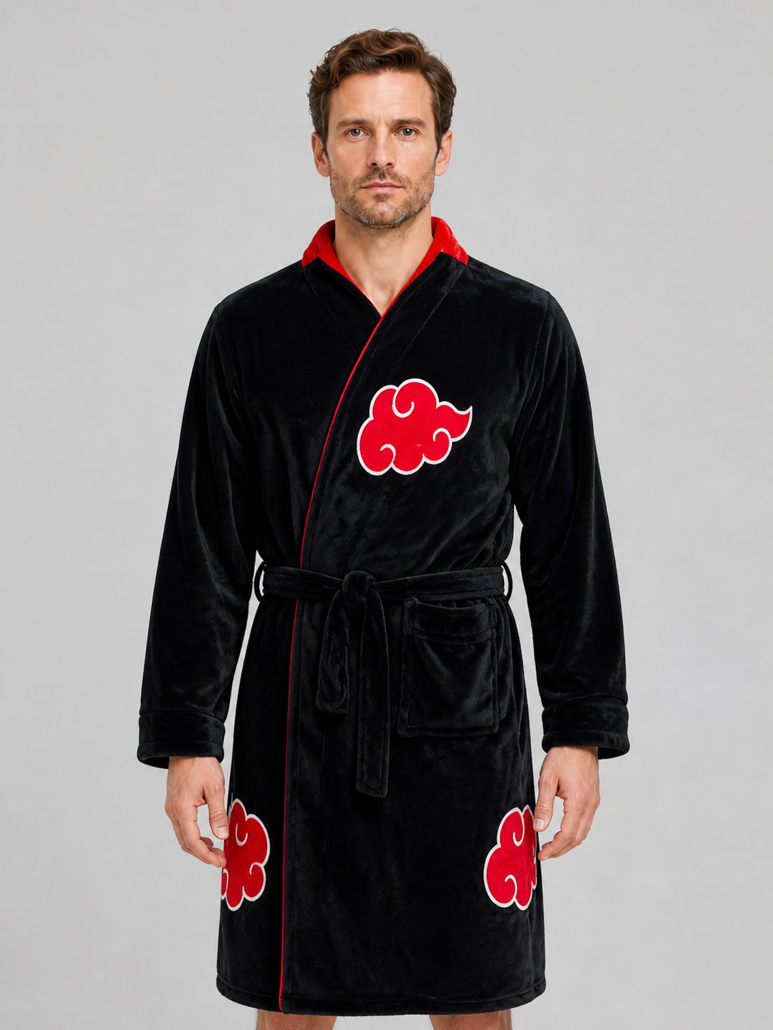 Akatsuki Hooded Cosplay Robe for Home Costumes detail 3