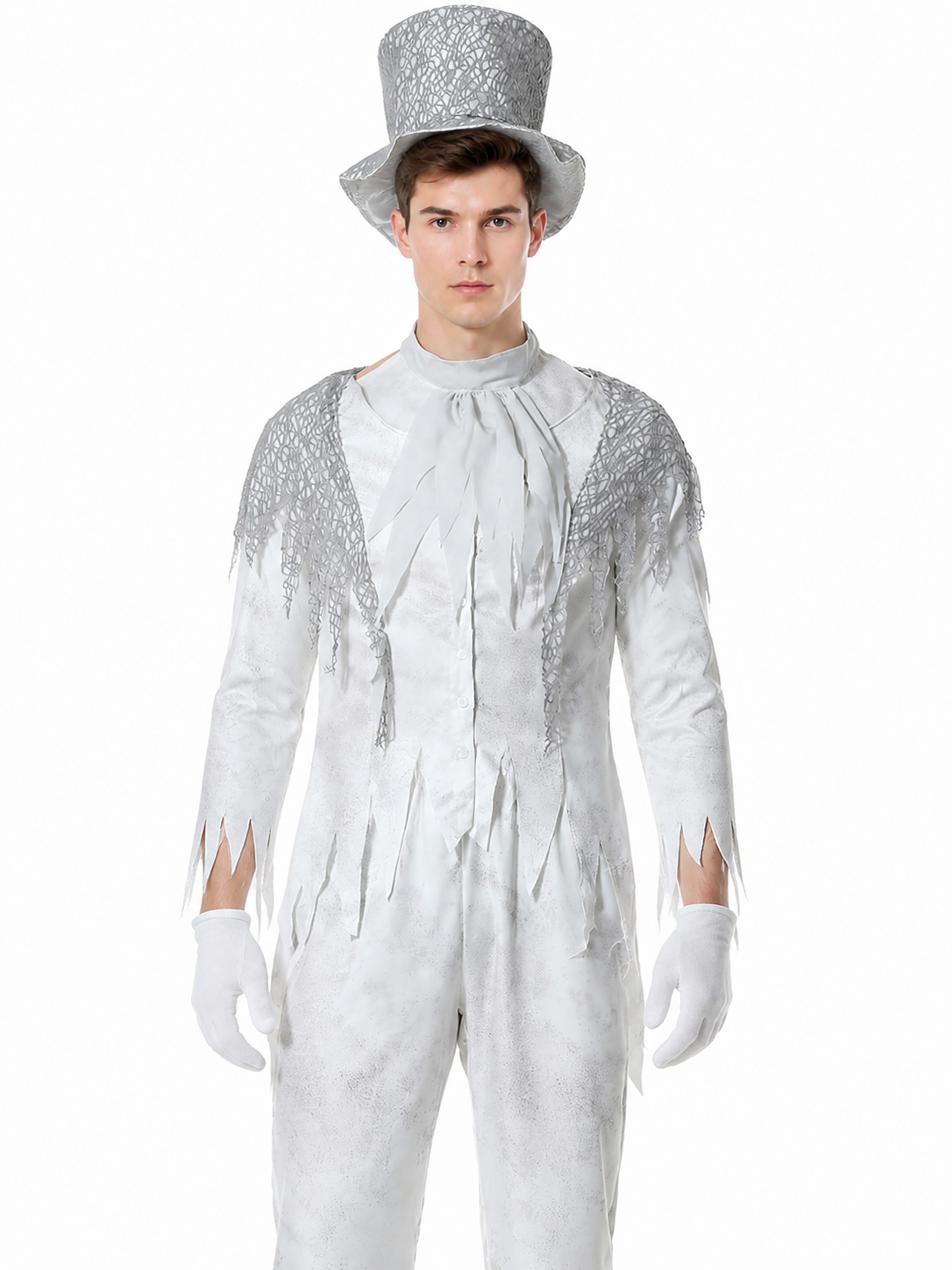 Carnival Jumpsuit with Ragged Edges and Collar Costumes detail 3