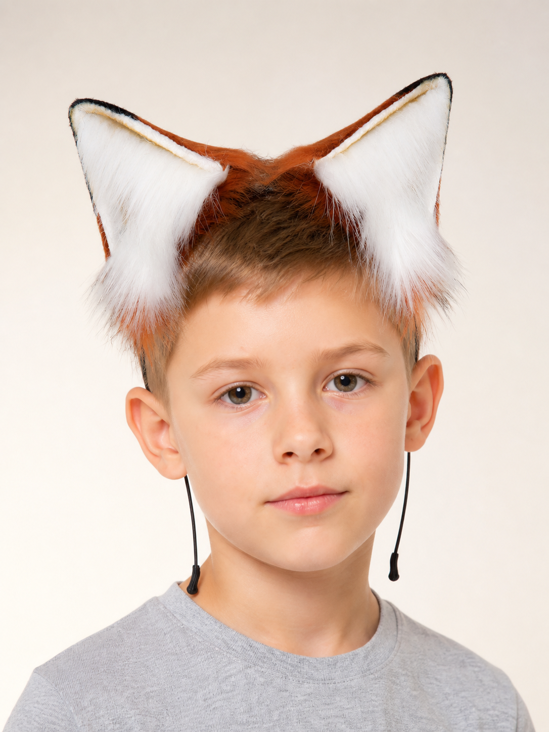 Fox-Ear Carnival Headband, Orange-Brown Costume Headwear detail 2