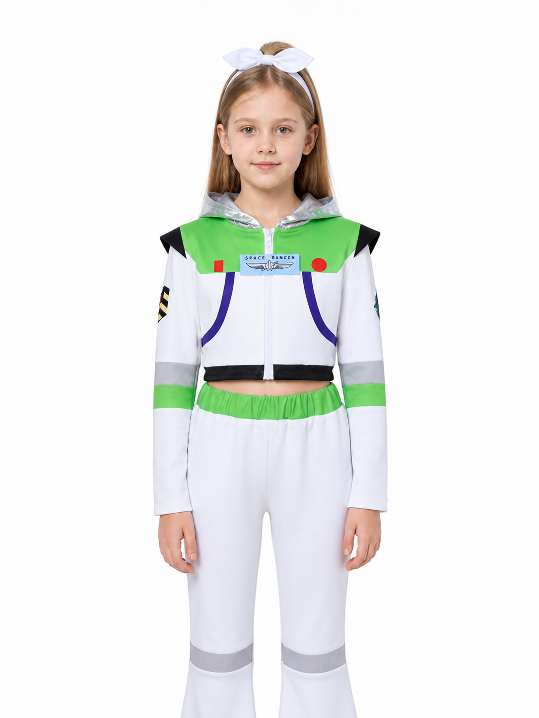 Toy Story Space Hero Costume with Hood and Flared Pants