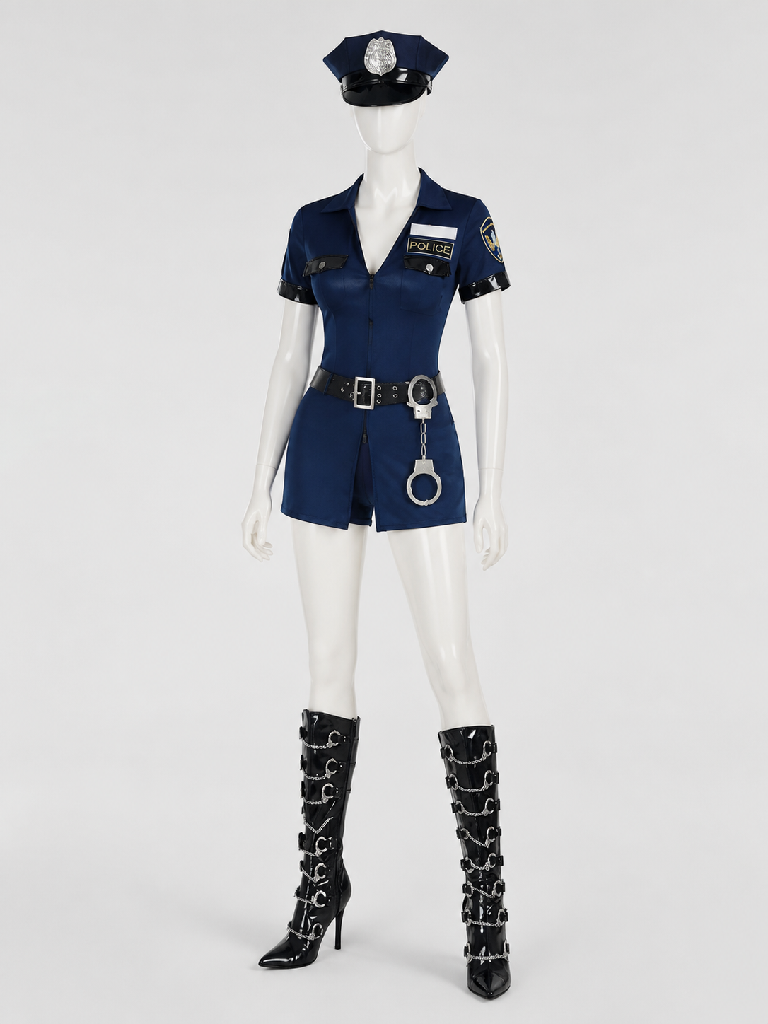 Halloween Police Costume with Accessories S-XXXL Costume Accessories detail 3