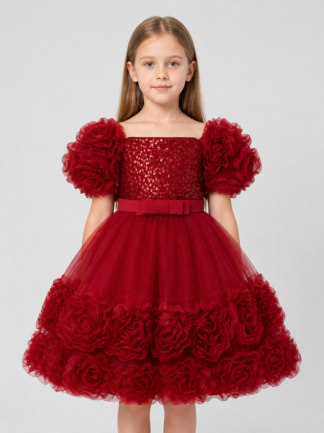 Festive Sequin Princess Dress with a Full Skirt Costume Dresses detail 3