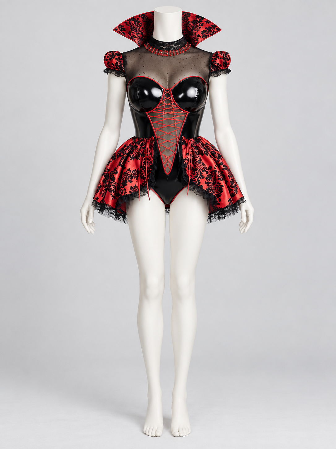Gothic Carnival Costume with a Corset-Style Bodice Costumes detail 2