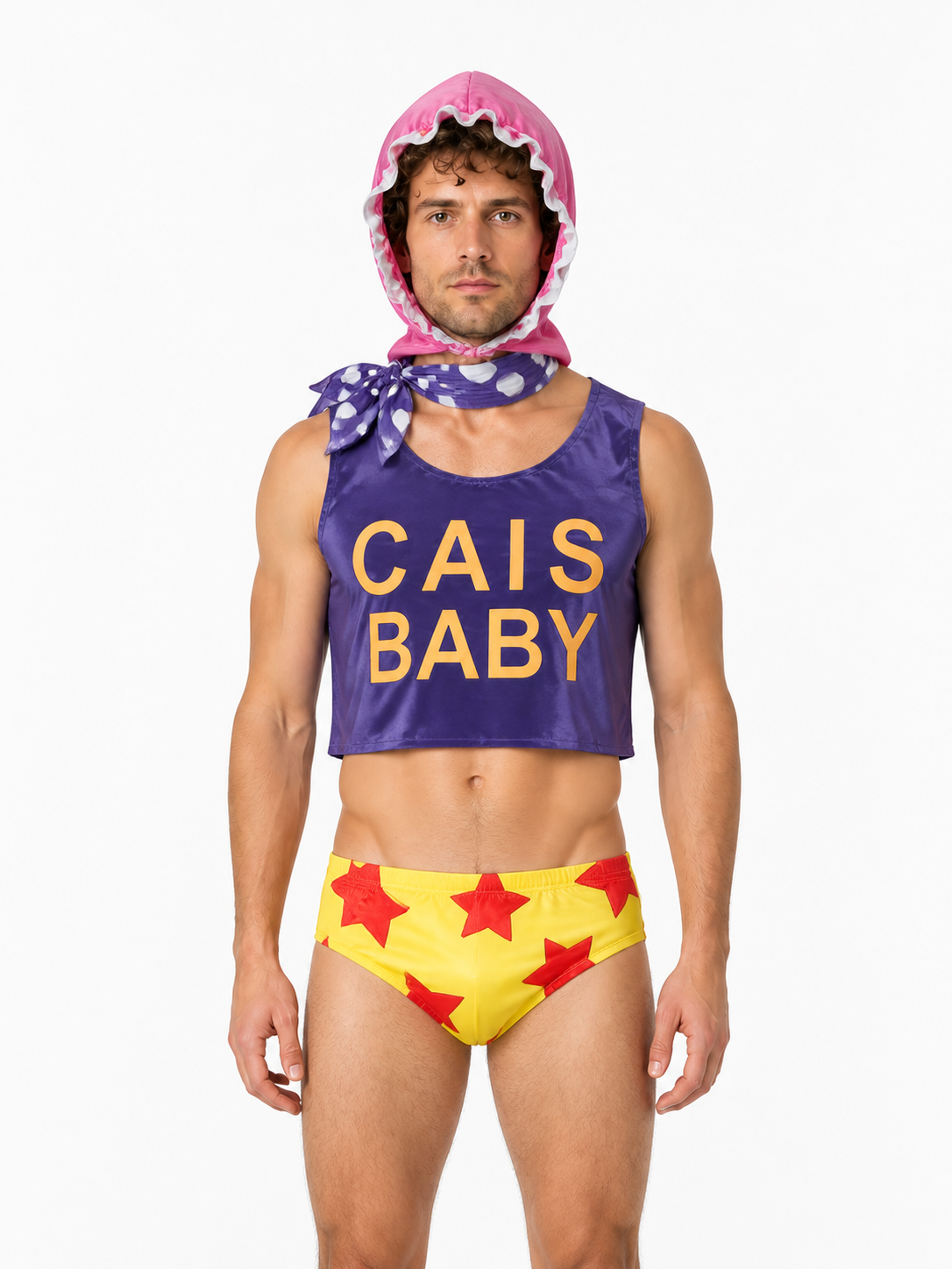 Señor Pink Cosplay Costume with Shorts and Headwear product detail 3
