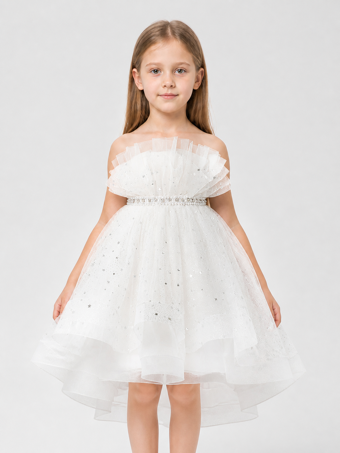 Sleeveless Princess Dress for Girls with a Full Skirt Costume Dresses detail 3
