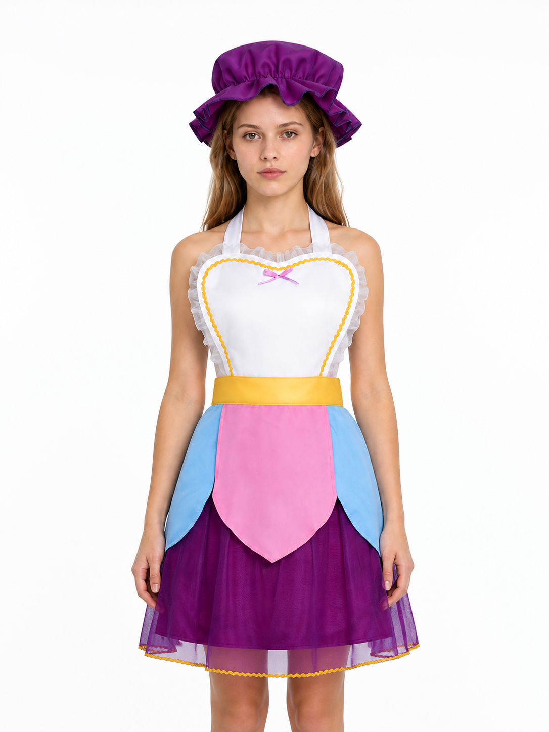 Cosplay Dress with Apron and Hat Costume Dresses detail 3