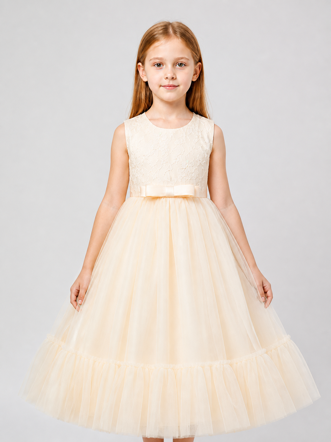 Full Princess Dress with Lace LP-332 for Performances