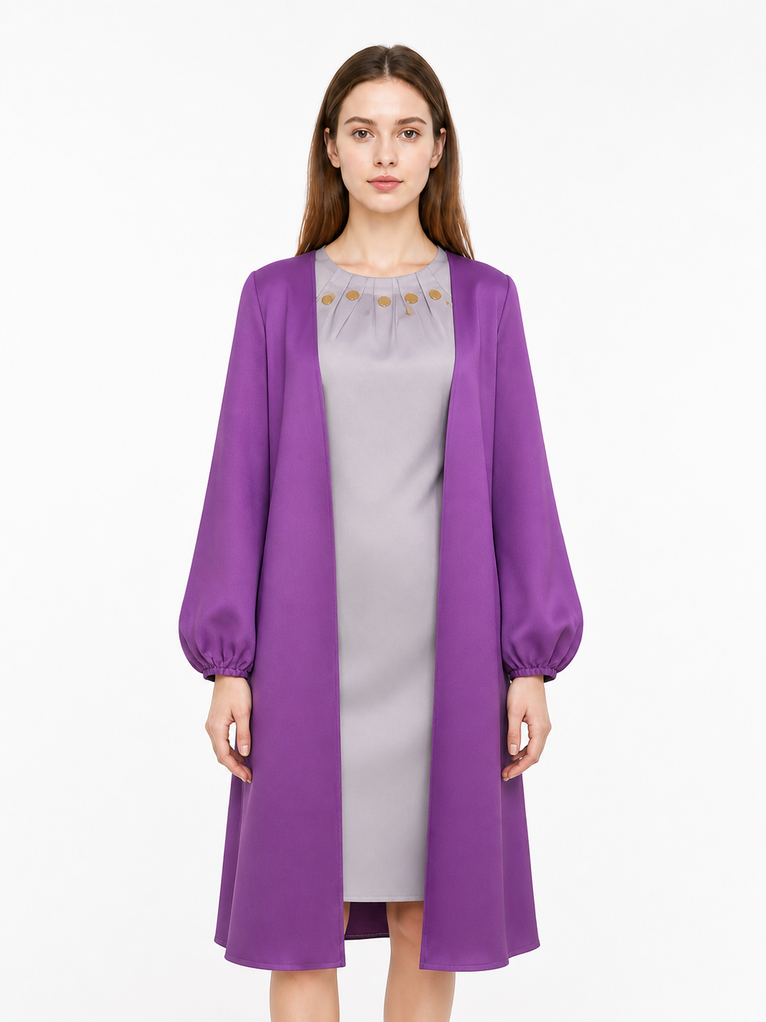 Nico Robin STAMPEDE Cosplay Dress, Long Purple