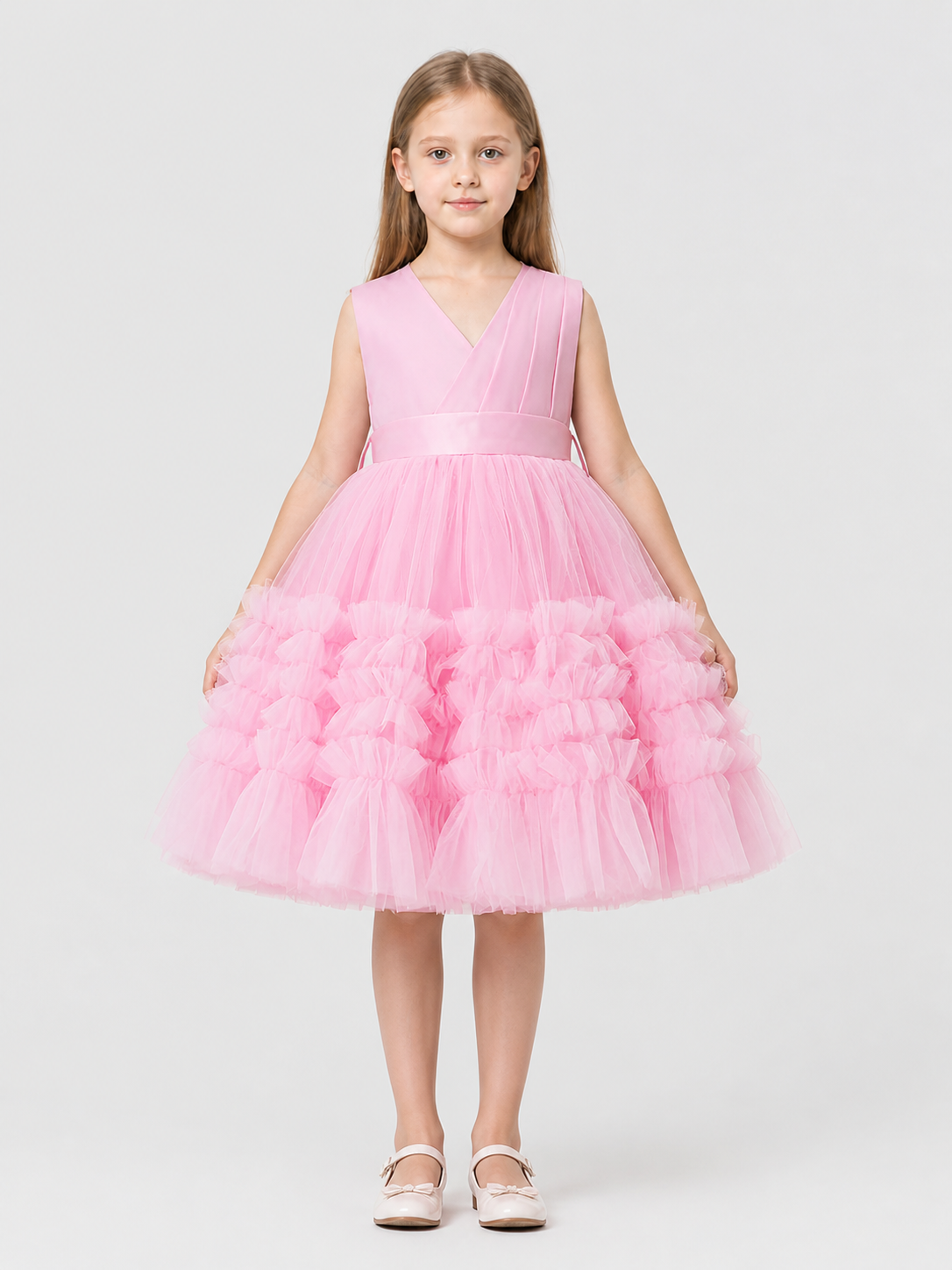 Full Princess Dress with a V-Neck Costume Dresses detail 3