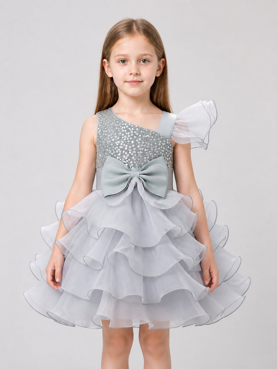 European Princess Dress with Bow for Birthdays Costume Dresses detail 3