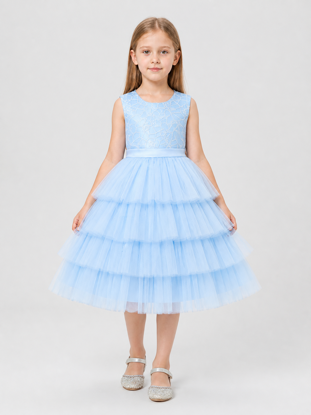 European Tulle Tutu Dress for Girls’ Birthday Celebrations