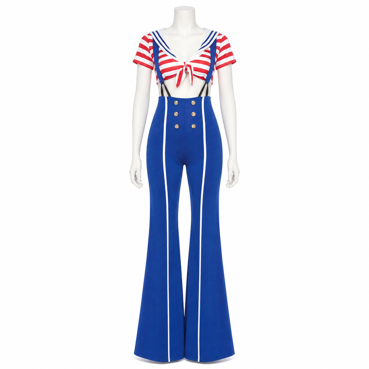 Cosplay Costume: Sailor Top and Bib Pants Costumes detail 3