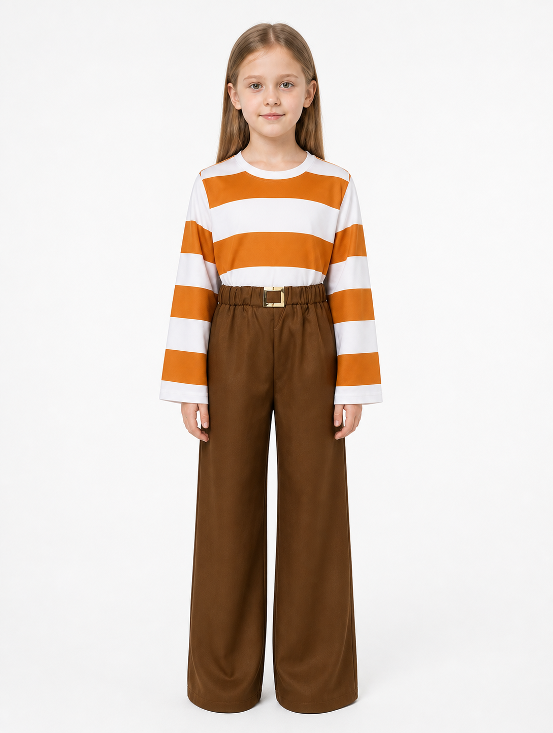 Children’s Inside Out 2 Costume: Striped Top and Pants product detail 3