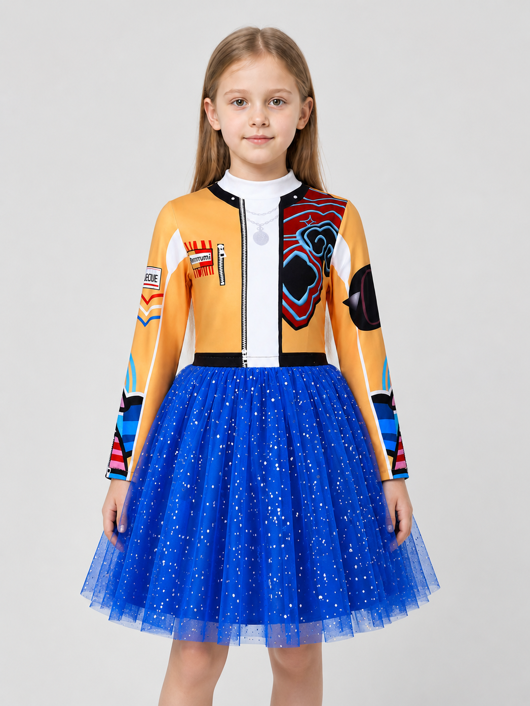 Rumi Cosplay Dress with Long Sleeves and a Full Skirt Costume Dresses detail 3