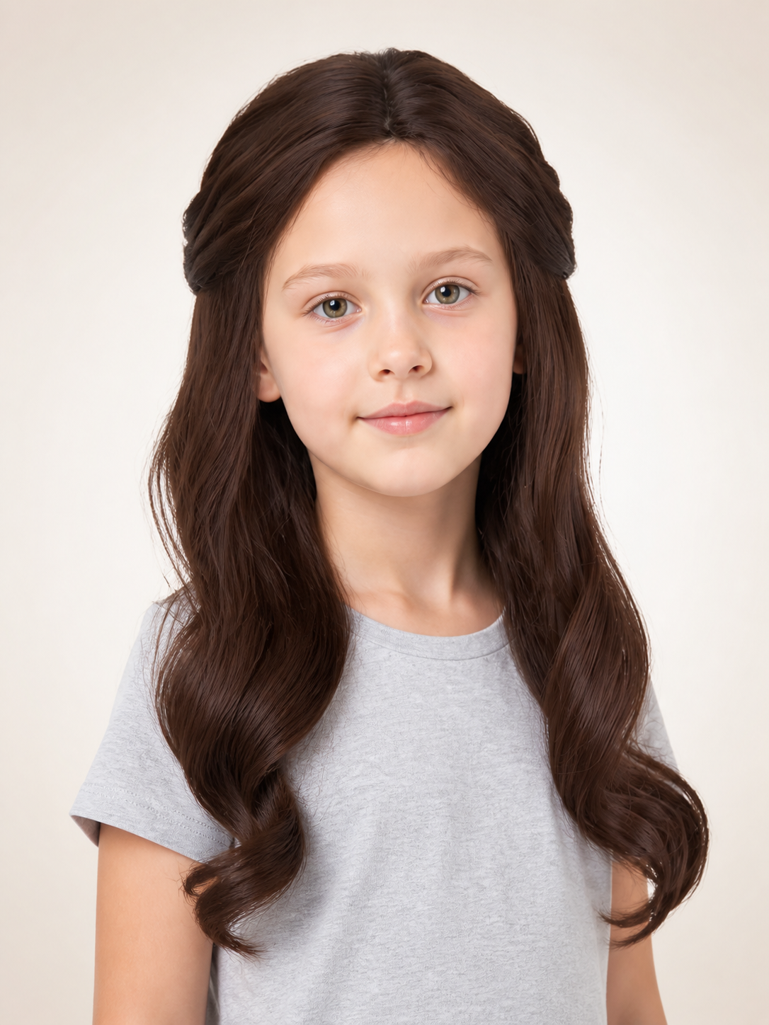 Long Wavy Brown Carnival Wig Costume Wigs detail 2