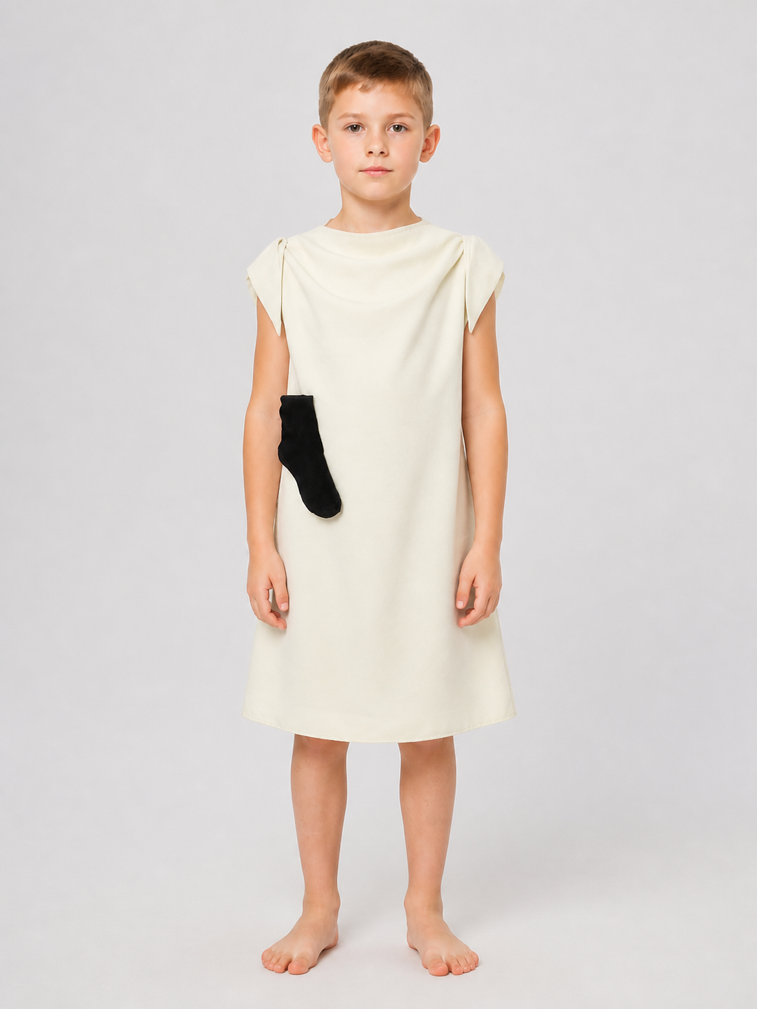 Dobby Cosplay Costume, Cream Sleeveless Dress Costume Dresses detail 3