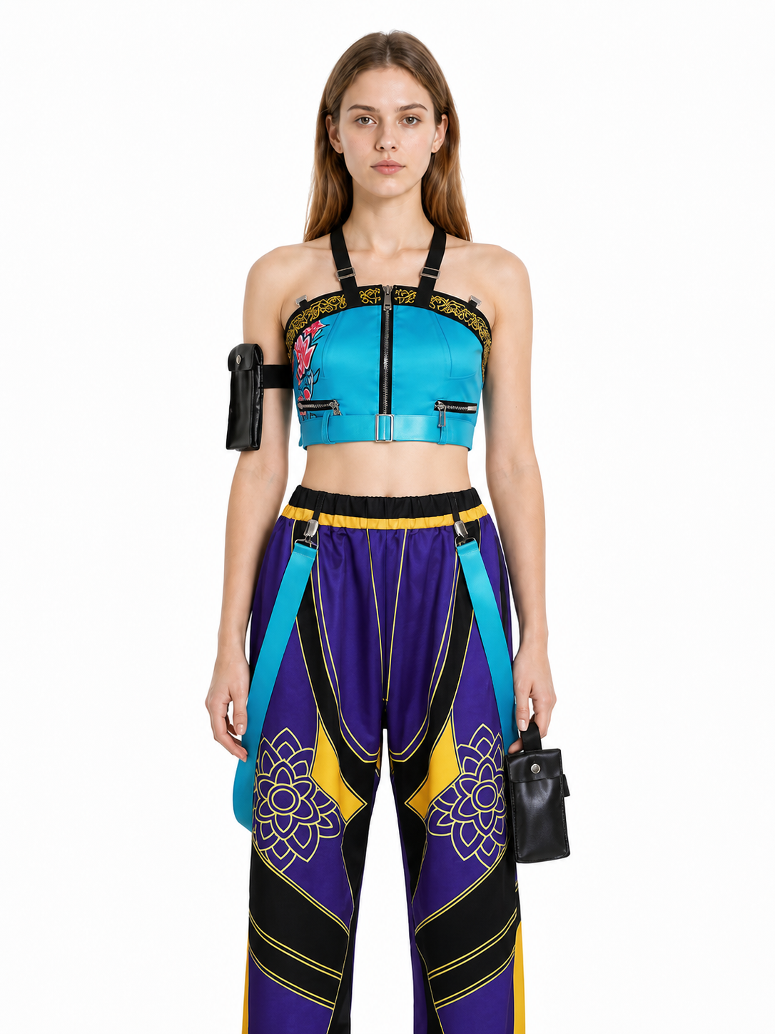 Cosplay Costume: Sleeveless Top, Pants, and Bag Costumes detail 3