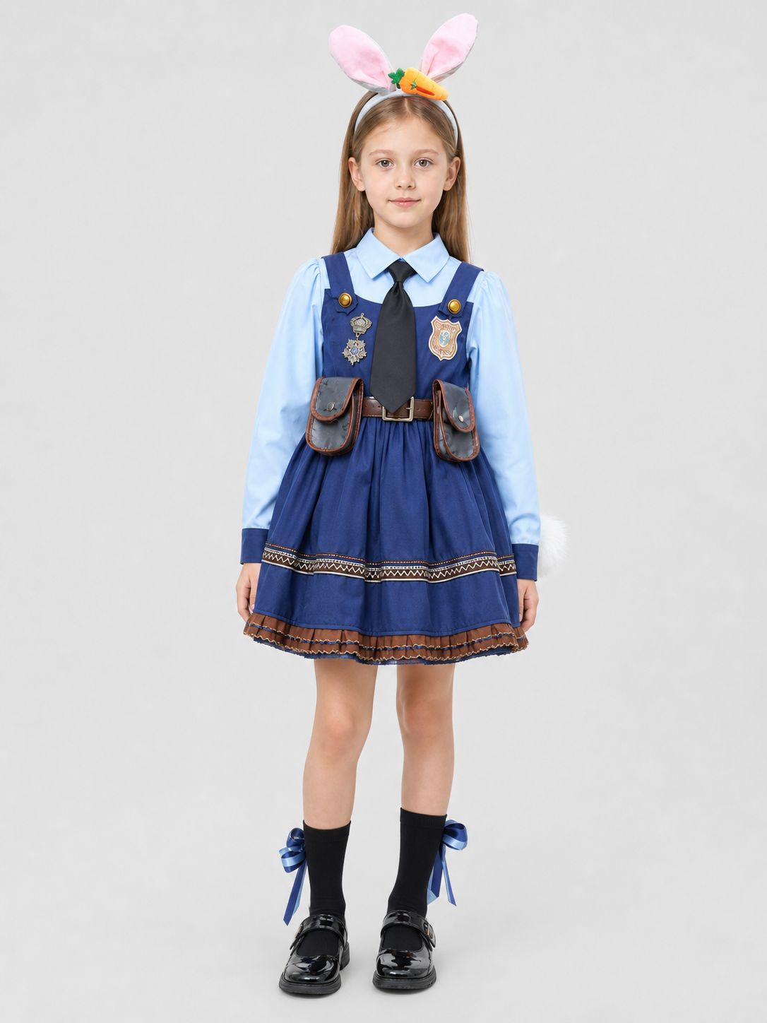 Children's Judy Hopps Zootopia Costume Skirt with Ears and Tail Costumes detail 3