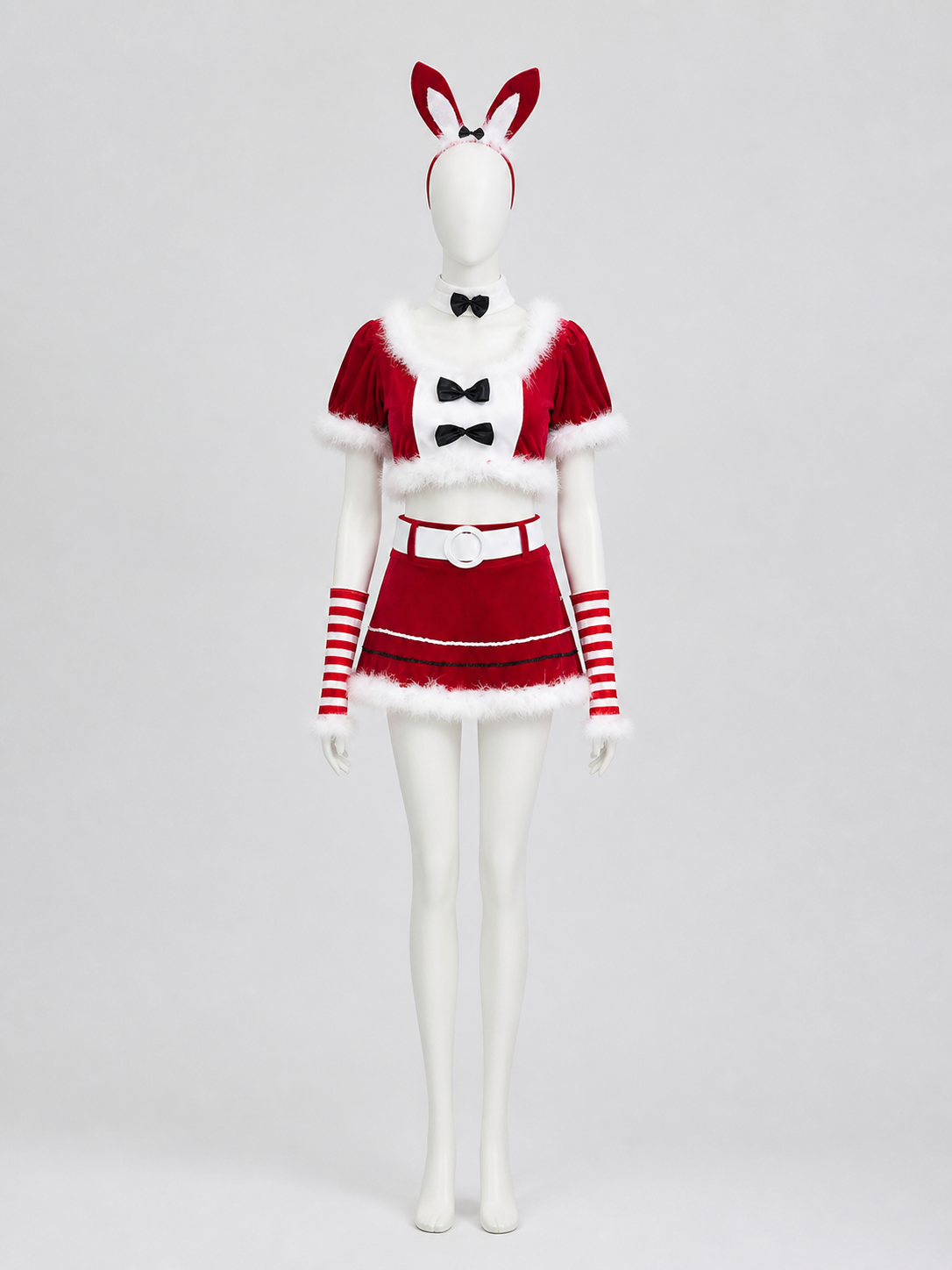 Christmas Bunny Costume, Red, 2-Piece Costumes detail 3
