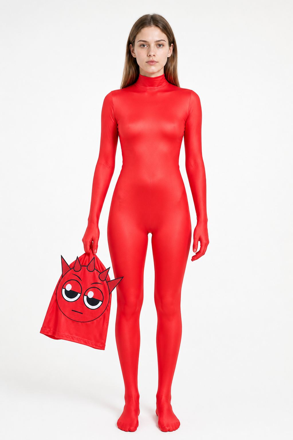 Demon Jumpsuit with Hood and Face Print product detail 3
