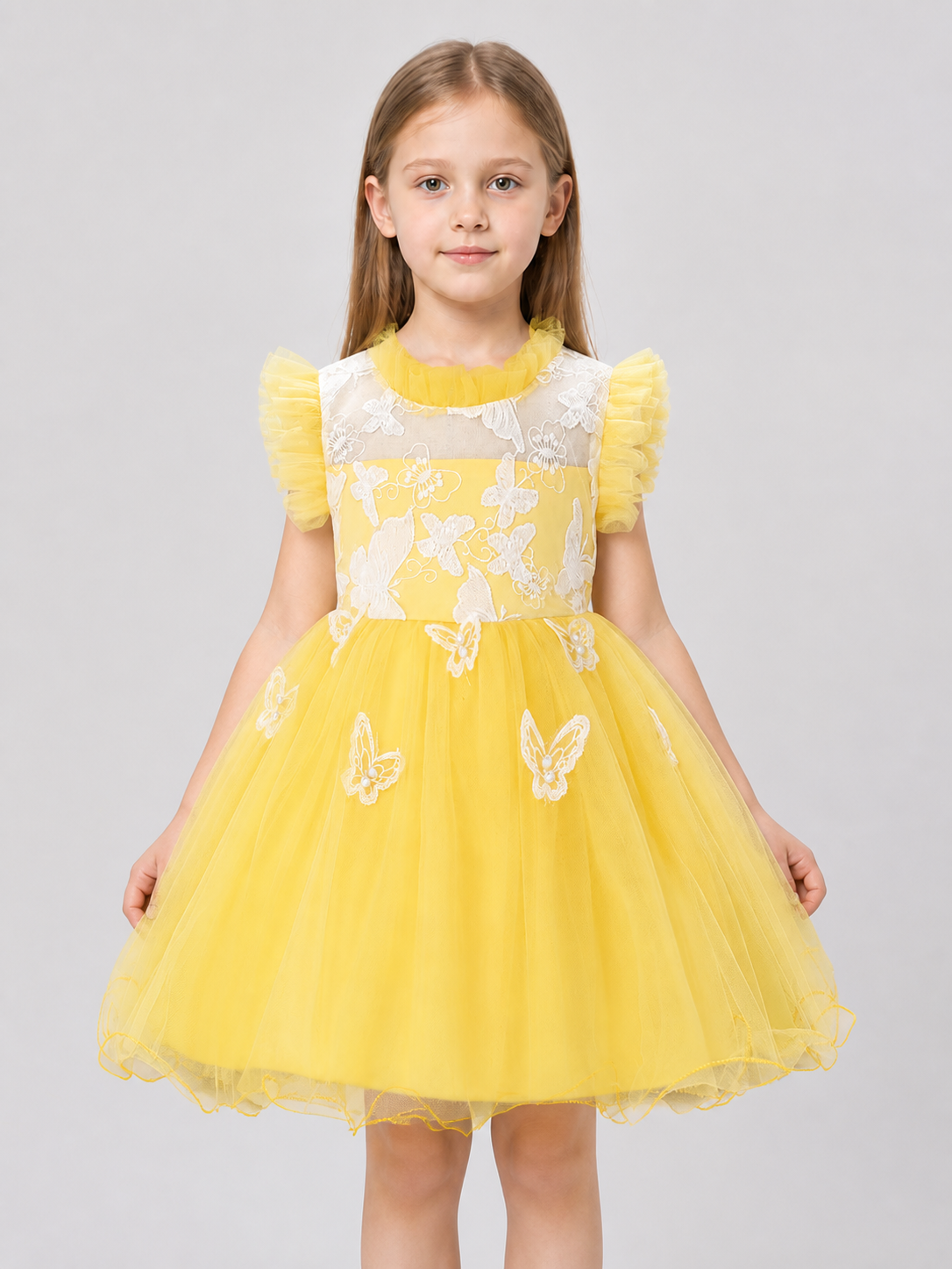 Princess Party Dress with Stand Collar Costume Dresses detail 3
