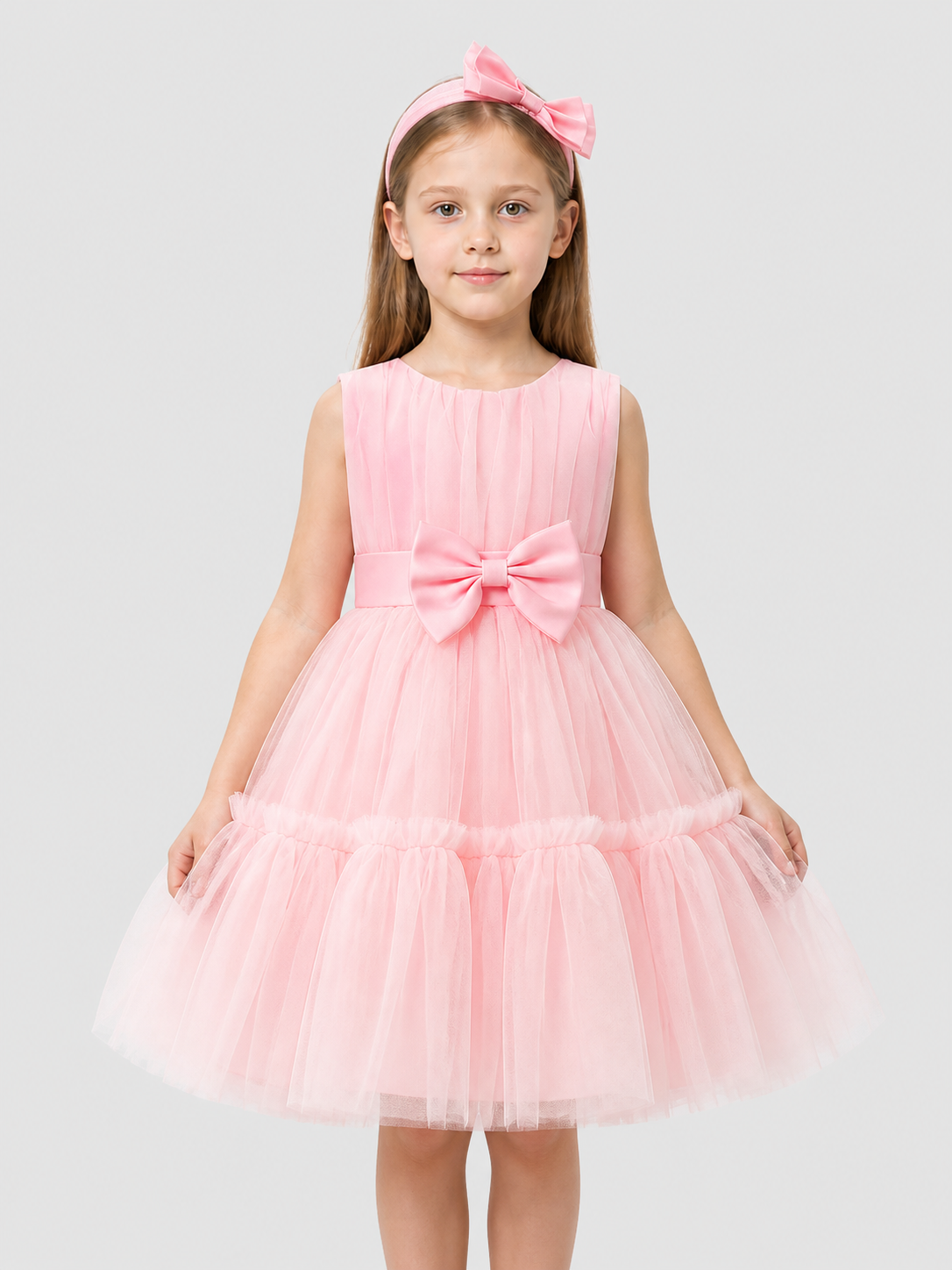 Holiday Tulle Tutu Dress with Bow Costume Dresses detail 3