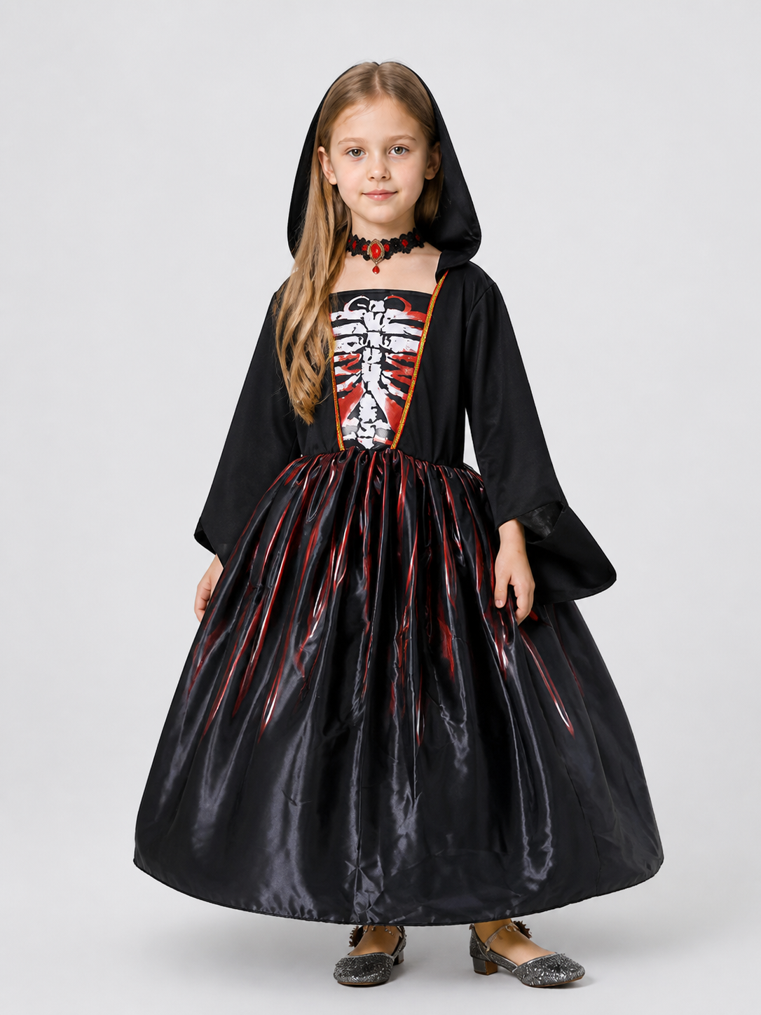 Children's Witch Costume Dress with Bloodstains Costume Dresses detail 3