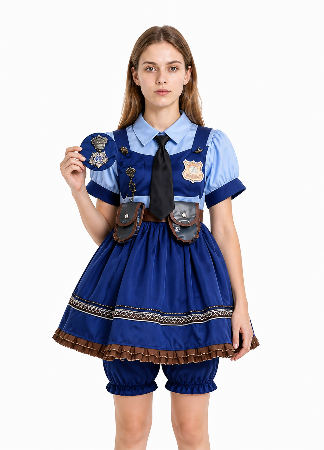 Police Uniform Dress Costume for Cosplay Costume Dresses detail 3