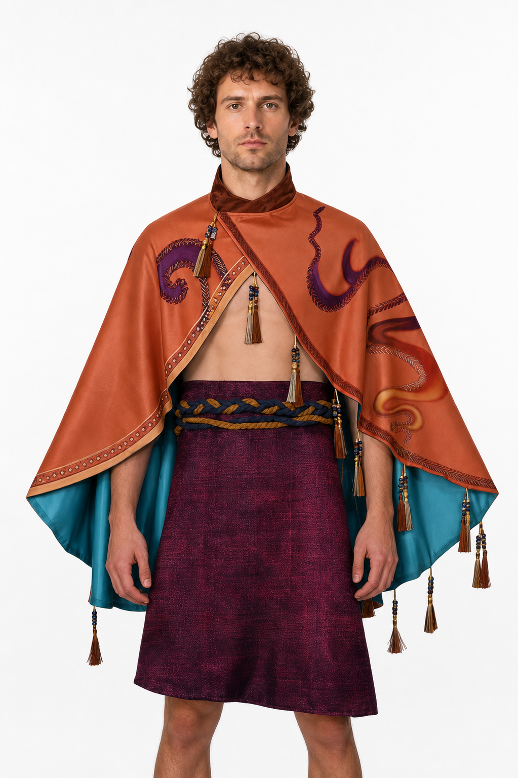 Avatar Cosplay Costume with Cape and Belt Costume Capes detail 3