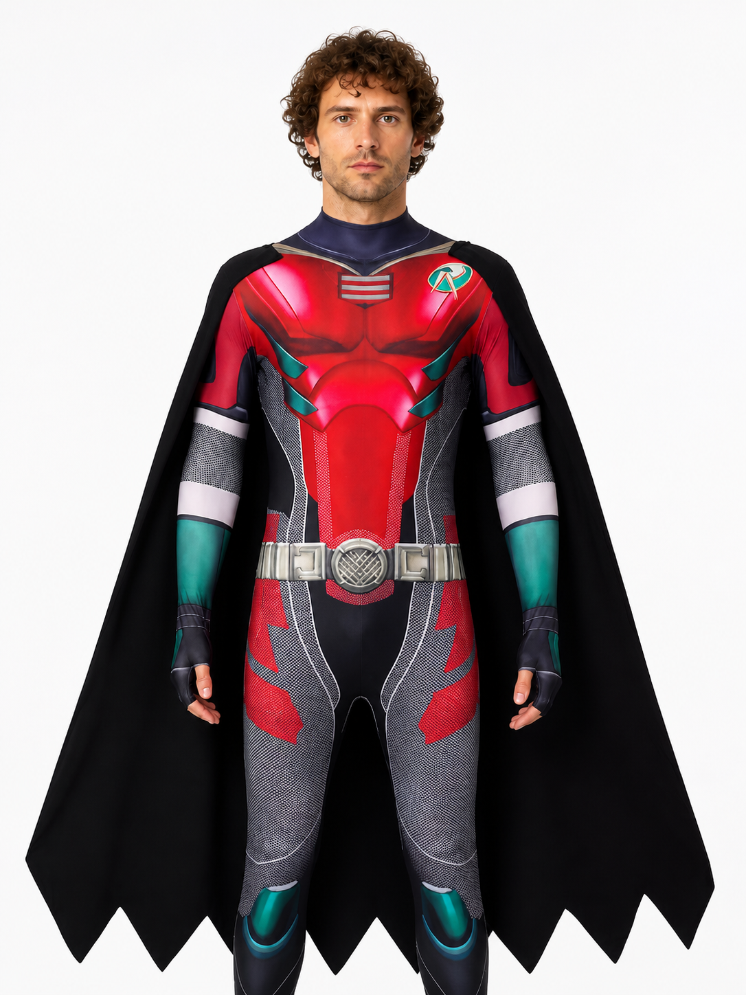 Robin Cosplay Costume with Cape and Jumpsuit Costume Capes detail 3