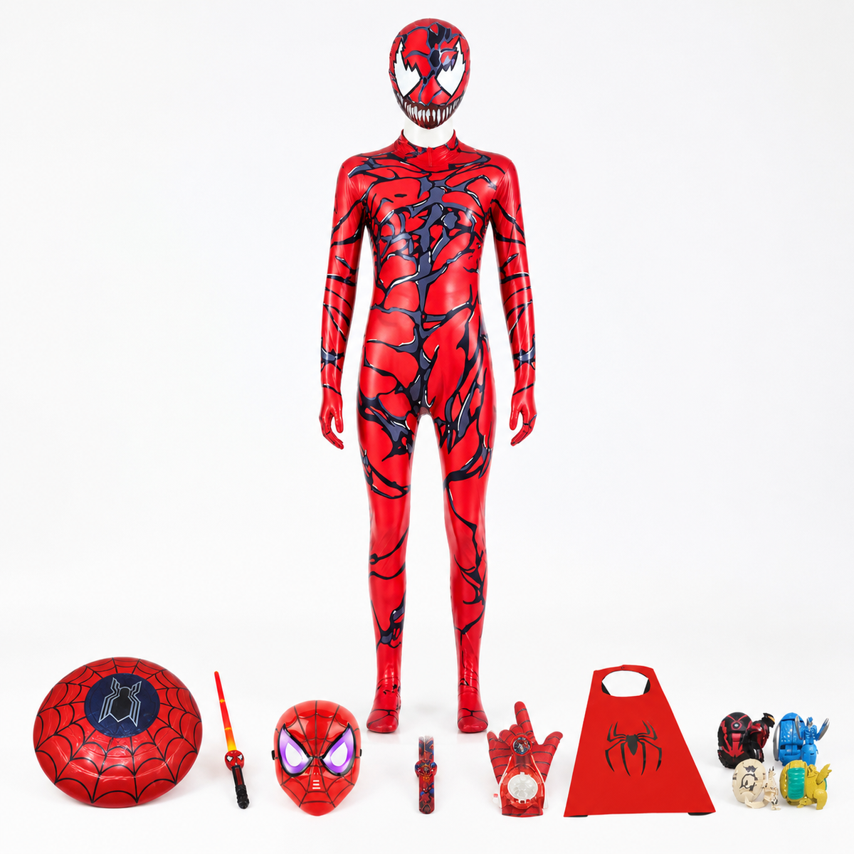Children's Red Spider-Man Costume with Mask Costume Masks detail 2