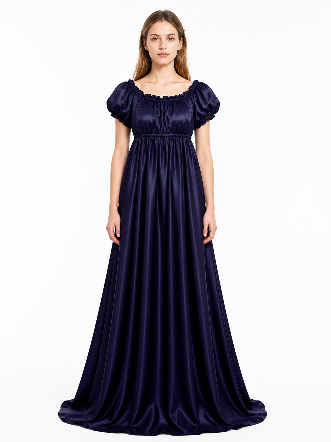 Ball Gown with Square Neckline and Train Costume Dresses detail 3