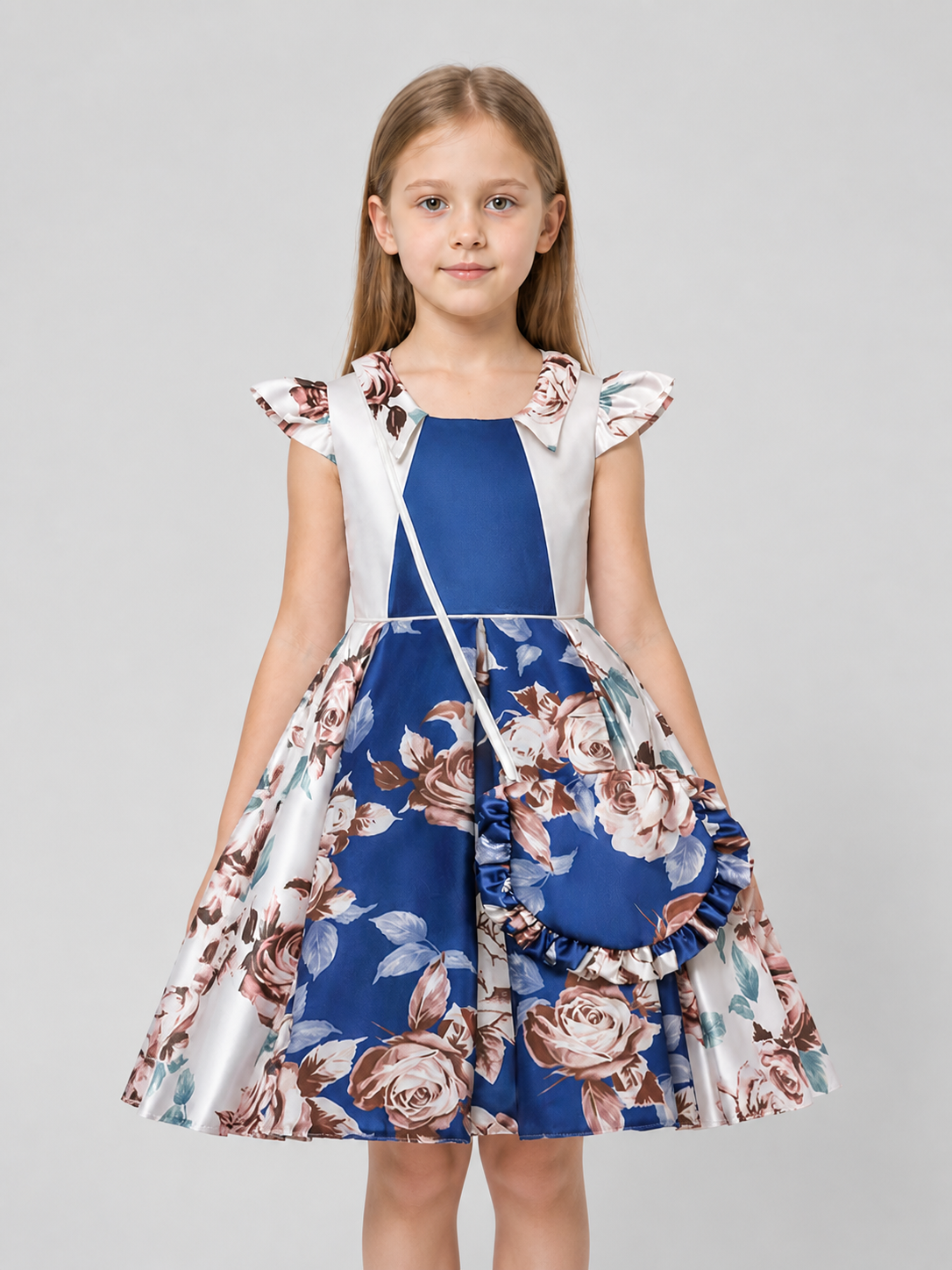 Girls' Princess Dress with Handbag, Full Skirt Costume Dresses detail 3