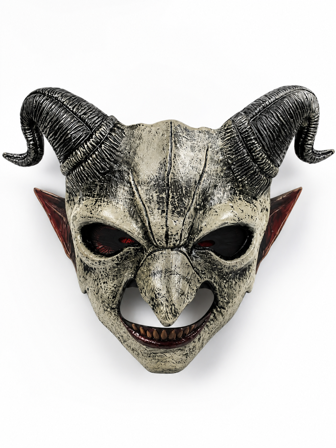 Demonic Half Mask for Halloween, Cosplay, and Photo Shoots