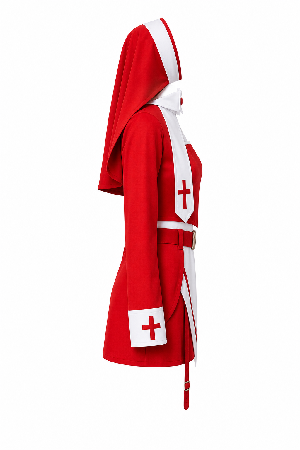 Red Nun Costume Dress for Masquerade Party