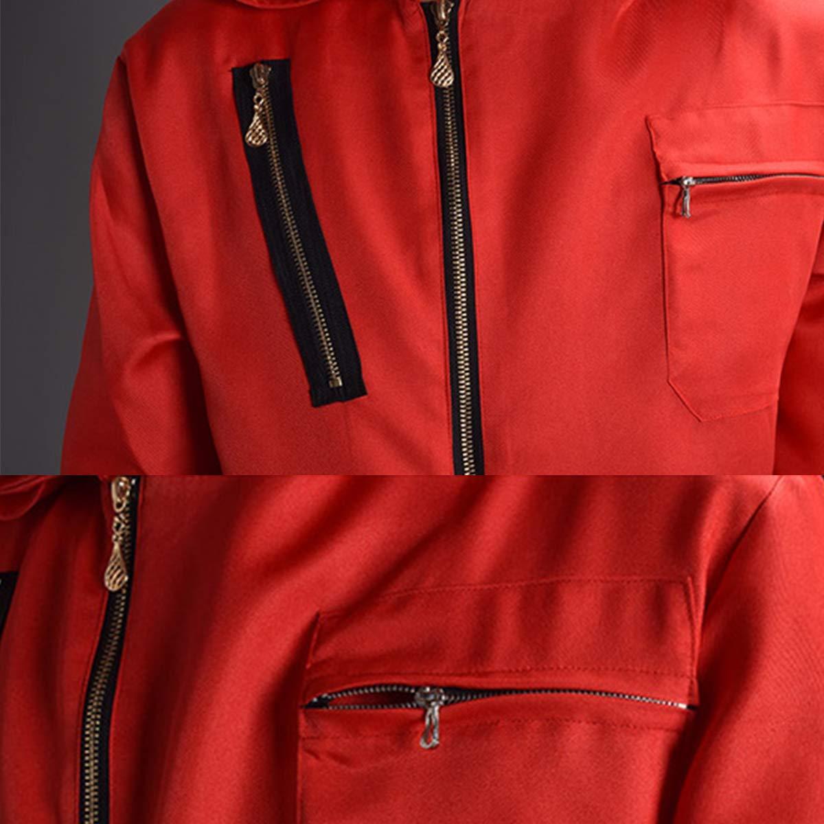 La Casa De Papel Costume Hoodie with Salvador Dali Mask Money Heist The Paper House Jumpsuit - HOMELEX