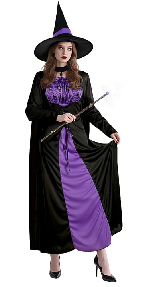 Black Costume Cape with Dress and Hat