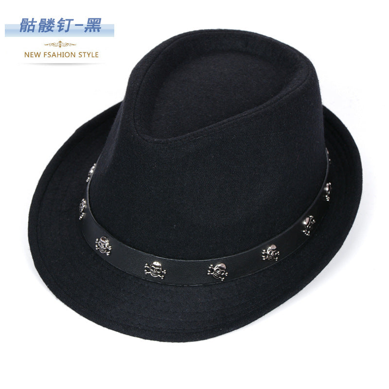Carnival Hat with Skulls and Wide Brims